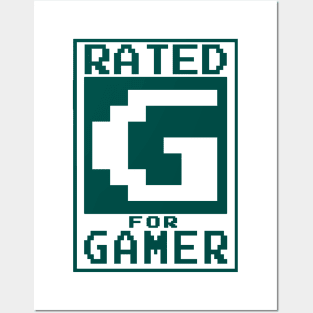 GAMING - RATED G FOR GAMER Posters and Art